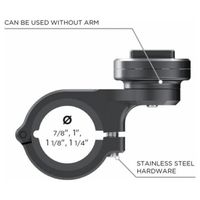 SP Connect Moto Mount 3D Fahrrad-/Scooter-/Motorrad-Handyhalterung für SPC+ Hüllen - Schwarz
