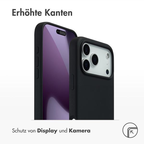 Accezz Liquid Silikoncase mit MagSafe Apple iPhone 17 Pro Max - Schwarz