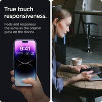 Spigen GLAStR Privacy EZ Fit Displayschutzfolie + Applicator - 2er-Pack Apple iPhone 14 Pro Max