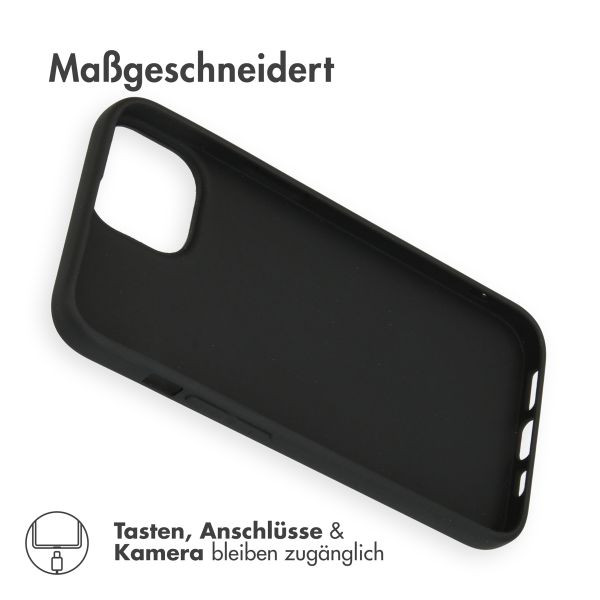 Accezz Color TPU Hülle Apple iPhone 14 - Schwarz