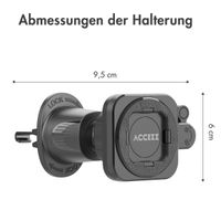Accezz EasyLock Handyhalterung Auto - Inklusive Hülle für das Apple iPhone 14 Pro - Lüftungsgitter -  360 Grad drehbar - Schwarz