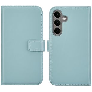 Selencia Echtleder Klapphülle Samsung Galaxy S25 Plus - Air Blue