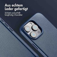 Accezz MagSafe Leather Backcover Apple iPhone 16 Pro Max - Nightfall Blue