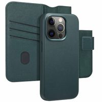 Accezz 2-in-1 Klapphülle aus Leder mit MagSafe Apple iPhone 15 Pro - Cedar Green