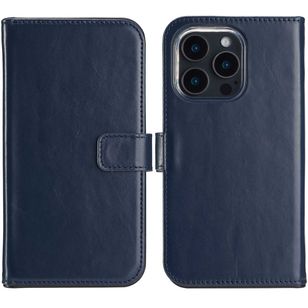 Selencia Echtleder Klapphülle Apple iPhone 16 Pro Max - Blau