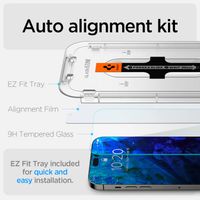 Spigen GLAStR Fit Displayschutzfolie 2er-Pack + Applicator Apple iPhone 14 Pro Max
