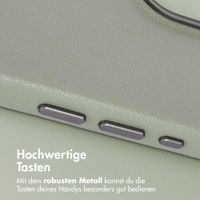 Accezz MagSafe Leather Backcover Apple iPhone 15 - Light Grey
