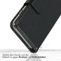 Selencia Echtleder Klapphülle Samsung Galaxy A57 (5G) - Schwarz