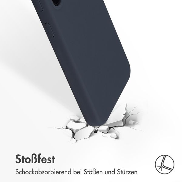 Accezz Liquid Silikoncase Samsung Galaxy S23 - Dunkelblau