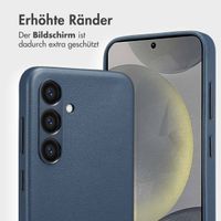 Accezz 2-in-1 Klapphülle aus Leder mit MagSafe Samsung Galaxy S24 - Nightfall Blue