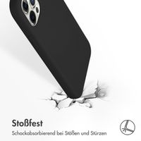 Accezz Liquid Silikoncase Apple iPhone 12 (Pro) - Schwarz