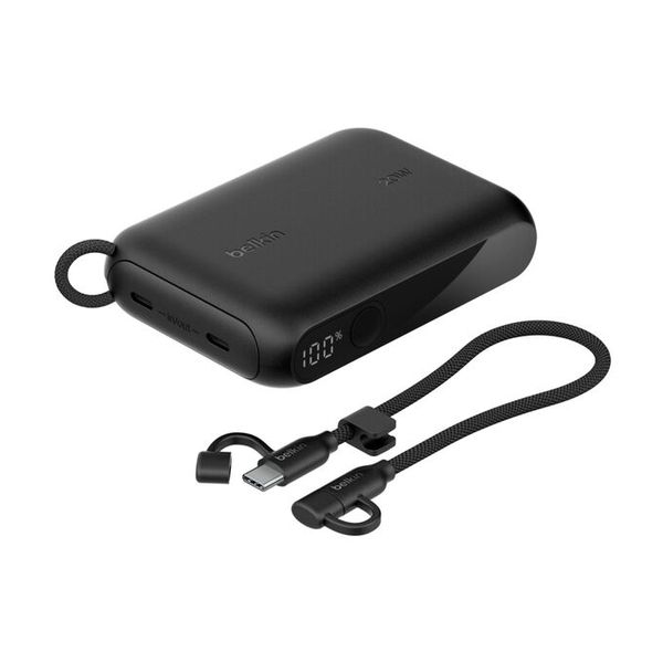 Belkin BoostCharge Powerbank 10.000 mAh - mit Display - Schwarz