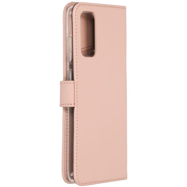 Selencia Echtleder Klapphülle Samsung Galaxy S20 - Dusty Pink