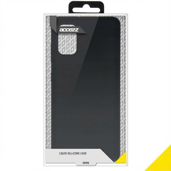 Accezz Liquid Silikoncase Samsung Galaxy A41 - Schwarz