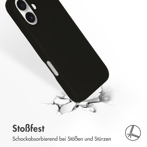 Accezz Liquid Silikoncase mit MagSafe Apple iPhone 16 Plus - Schwarz