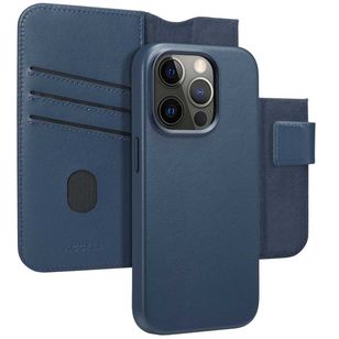 Accezz 2-in-1 Klapphülle aus Leder mit MagSafe Apple iPhone 15 Pro - Nightfall Blue