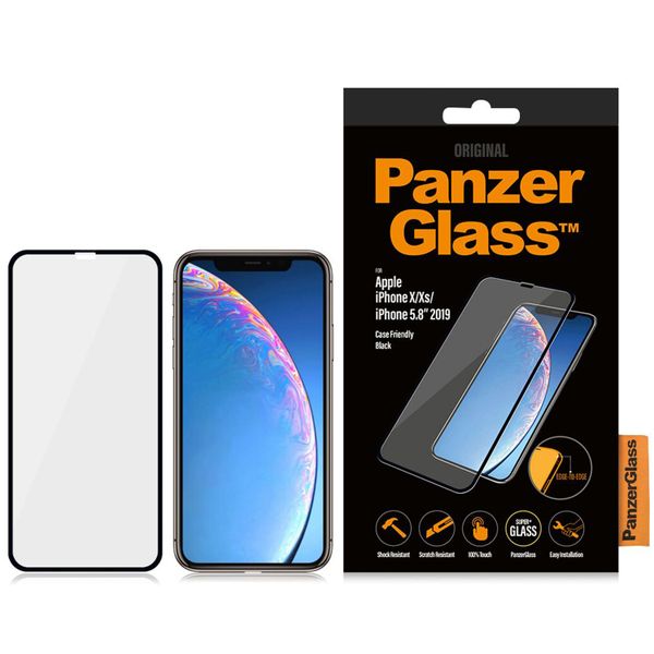 PanzerGlass Case Friendly Displayschutzfolie Schwarz Apple iPhone 11 Pro / Xs / X