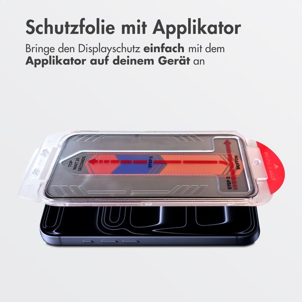 Accezz Sichtschutz-Schutzglas mit Applikator Apple iPhone 17 Pro