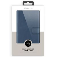 Selencia Echtleder Klapphülle Samsung Galaxy S24 Plus - Dunkelblau