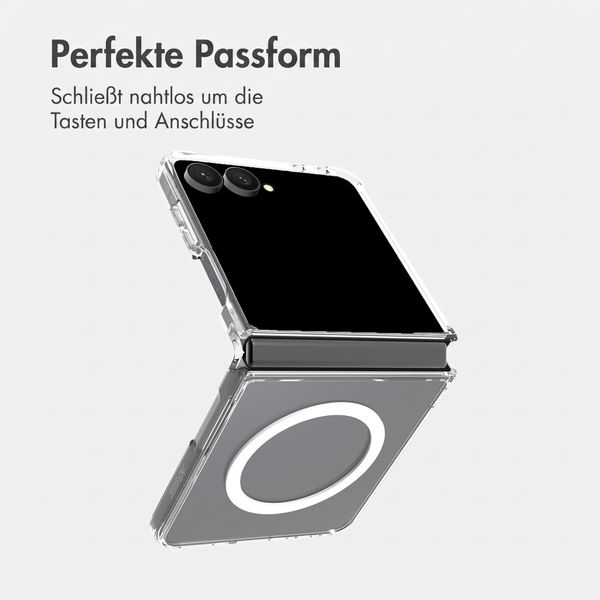 Accezz Xtreme Impact Backcover mit MagSafe Samsung Galaxy Z Flip 8 - Transparent
