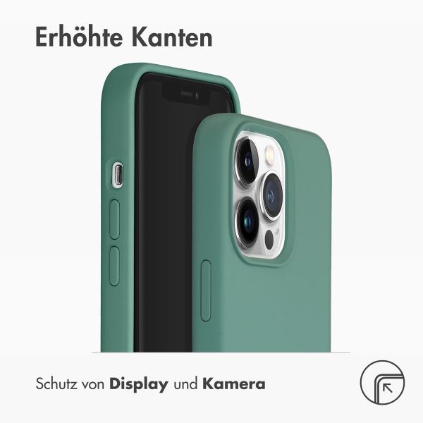 Accezz Liquid Silikoncase mit MagSafe Apple iPhone 13 Pro - Dunkelgrün