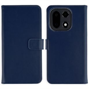 Selencia Echtleder Klapphülle OnePlus 15 - Dunkelblau