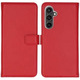 Selencia Echtleder Klapphülle Samsung Galaxy S23 FE - Rot