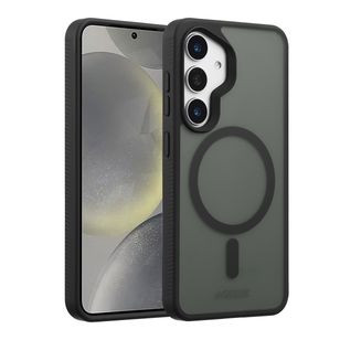 Accezz Rugged Frosted Back Cover mit MagSafe Samsung Galaxy S25 - Schwarz