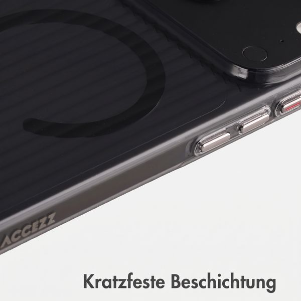 Accezz Lite Backcover mit MagSafe | Fluted | Apple iPhone 18 Pro Max / 17 Pro Max - Glossy Black