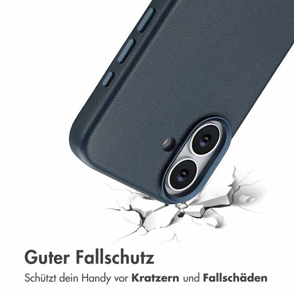 Accezz MagSafe Leather Backcover Apple iPhone 17 - Nightfall Blue