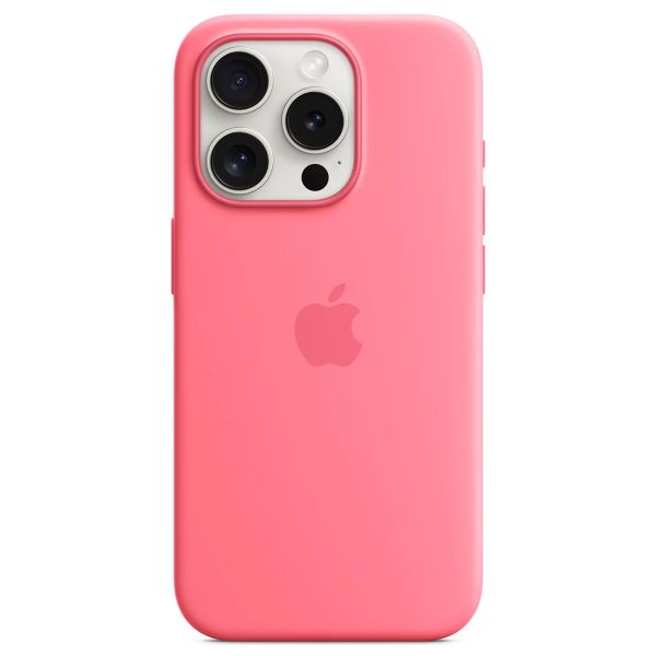 Apple Silikon-Case MagSafe Apple iPhone 15 Pro - Rosa