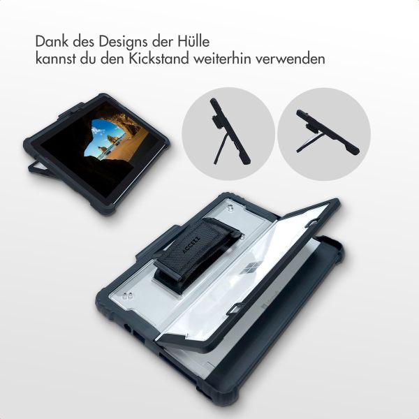Accezz Robuste Hülle mit Ständer Microsoft Surface Go / Go 2 / Go 3 / Go 4 - Schwarz