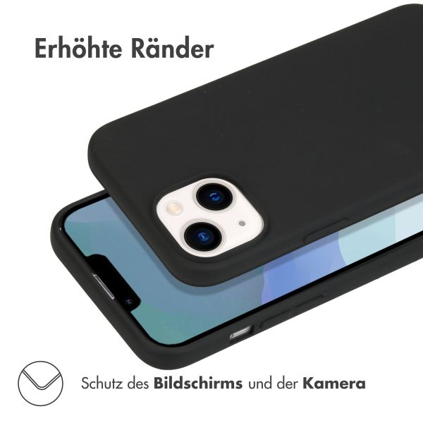 Accezz Color TPU Hülle Apple iPhone 14 - Schwarz
