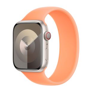 Apple Silikon Solo Loop für  Apple Watch | 38/40/41/42 mm - Größe 7 - Orange Sorbet