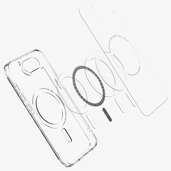 Spigen Ultra Hybrid Backcover MagSafe Apple iPhone 17e / 16e - Clear / White