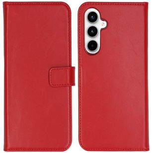 Selencia Echtleder Klapphülle Samsung Galaxy A55 - Rot