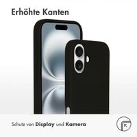 Accezz Liquid Silikoncase mit MagSafe Apple iPhone 16 - Schwarz