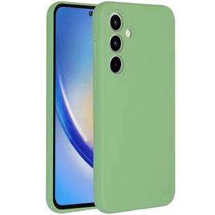 Accezz Liquid Silikoncase Samsung Galaxy A35 - Grün