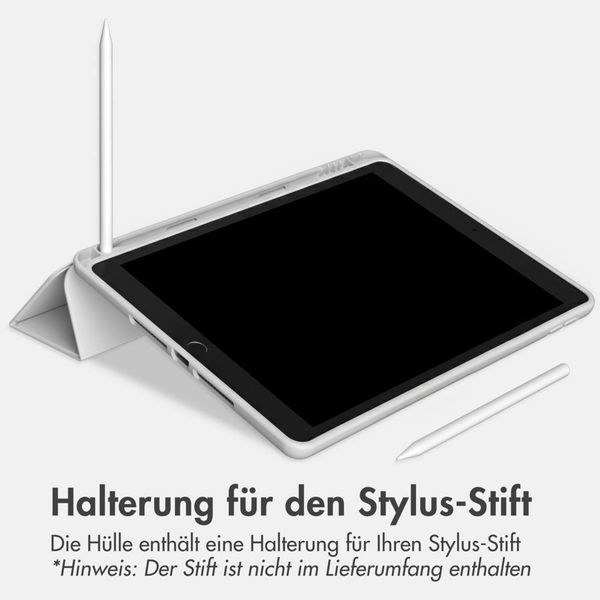 Accezz Smarte Klapphülle aus Silikon Apple iPad 6 (2018) 9.7 Zoll / iPad 5 (2017) 9.7 Zoll - Grau