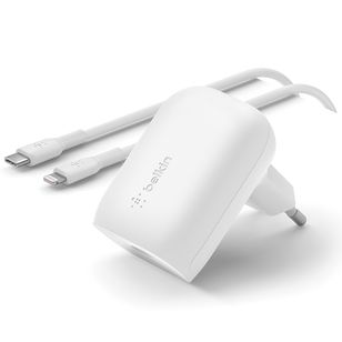 Belkin ﻿Boost↑Charge™ Adapter + USB-C auf Lightning - 1 Meter - 30 W - Weiß