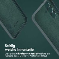 Accezz 2-in-1 Klapphülle aus Leder mit MagSafe Samsung Galaxy S24 - Cedar Green