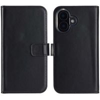 Selencia Echtleder Klapphülle Apple iPhone 16 Plus - Schwarz