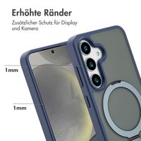 Accezz Ring Stand Backcover mit MagSafe Samsung Galaxy S25 - Blau