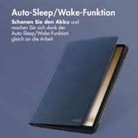 Accezz Classic Klapphülle Samsung Galaxy Tab A9 8.7 Zoll - Dunkelblau