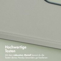 Accezz MagSafe Leather Backcover Samsung Galaxy A36 / A56 - Light Grey