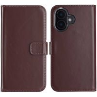 Selencia Echtleder Klapphülle Apple iPhone 16 - Braun