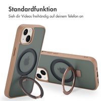Accezz Ring Stand Backcover mit MagSafe Apple iPhone 13 - Braun