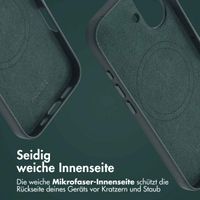 Accezz MagSafe Leather Backcover Apple iPhone 16 - Cedar Green