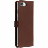 Selencia Echtleder Klapphülle Apple iPhone 8 Plus / 7 Plus - Braun