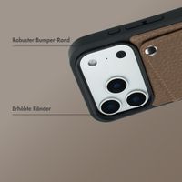 Selencia Riva Back Cover mit Kartenfach Apple iPhone 17 Pro Max - Mocha Brown
